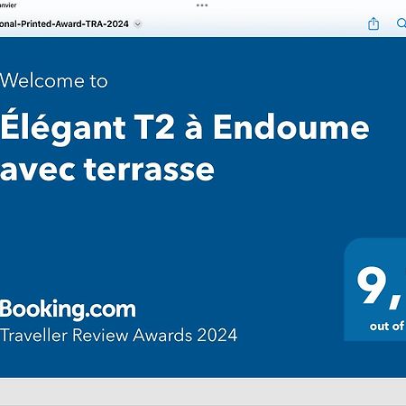 Elegant T2 A Endoume Avec Terrasse Apartamento Marselha Exterior foto